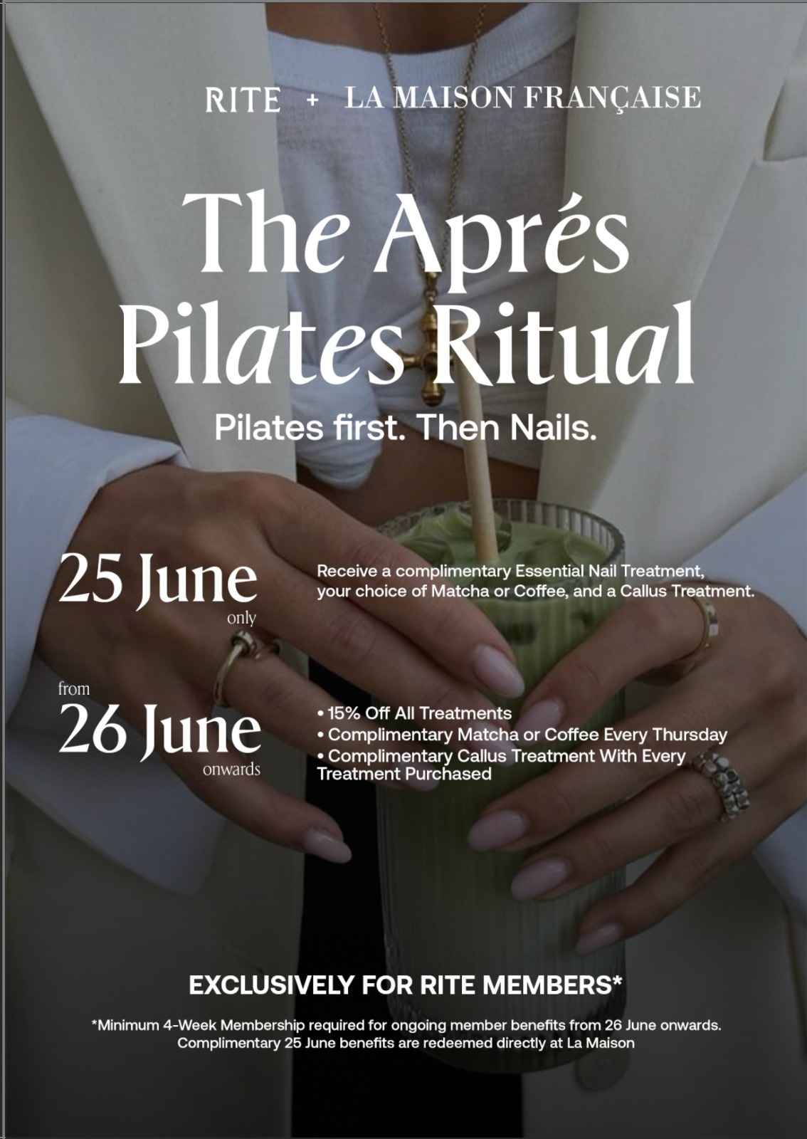 The Après Pilates Ritual — La Maison Française × RITE Bali nail treatment Pererenan Canggu