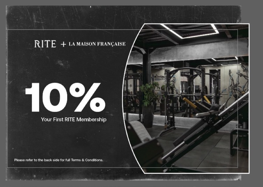 RITE Bali x La Maison Française — 10% off first RITE membership voucher