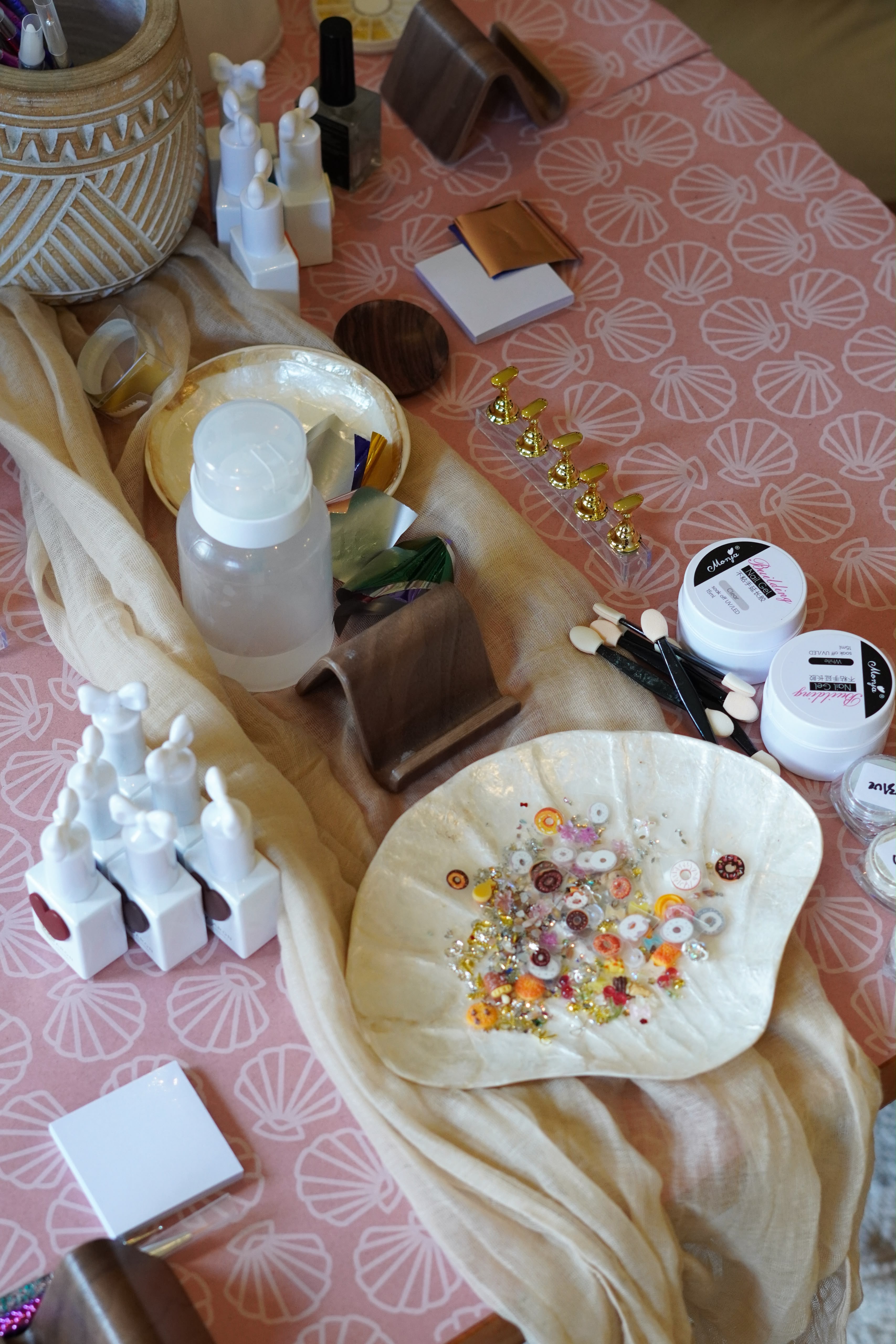 Participants creating nail art at the La Maison Française × Entourage Bali workshop
